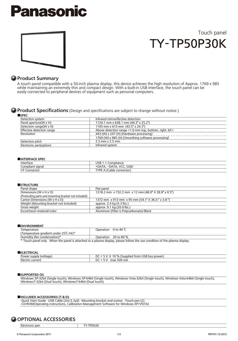 Panasonic TY-TP50P30K  () Brochure & specs