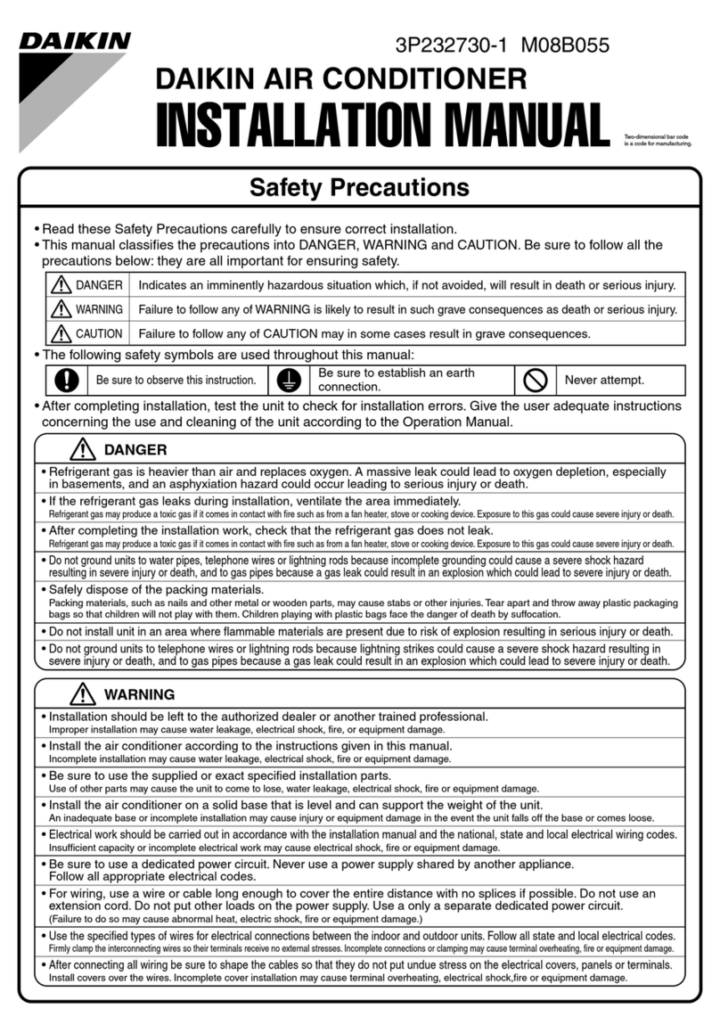 Daikin M08B055 User manual
