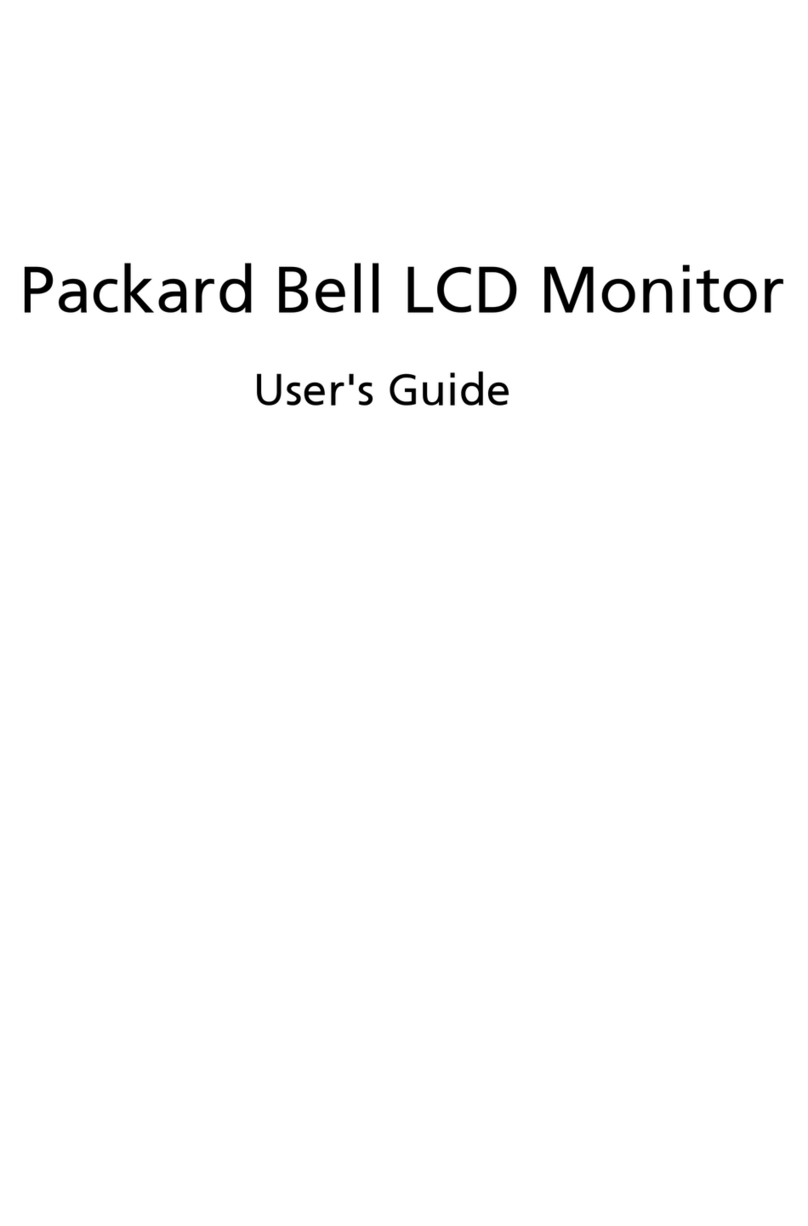 Packard Bell LCD Monitor User manual