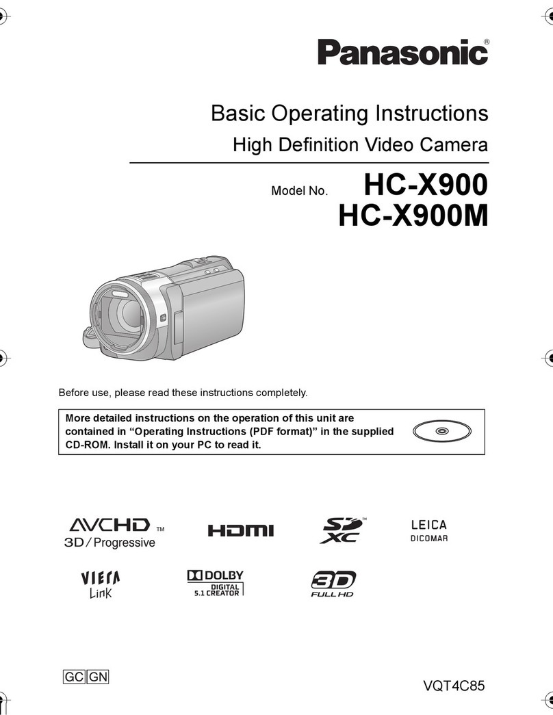 Panasonic HC-X900 Technical specifications