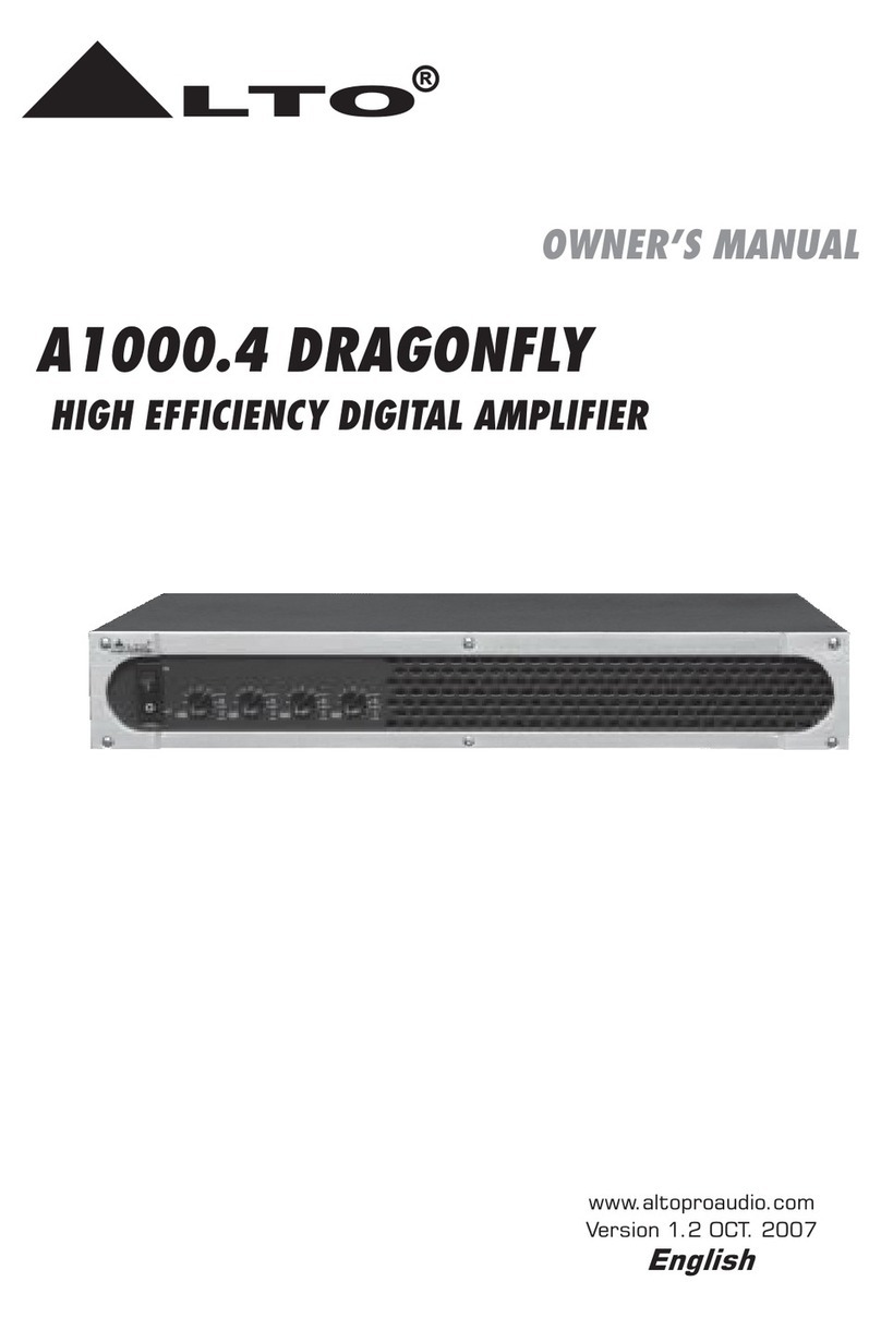 Alto DRAGONFLY A1000.4 User manual