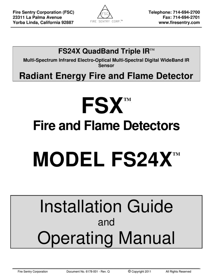 Fire Sentry FS24X QuadBand Triple IR Installation guide and operating manual Fire Sentry FS24X QuadBand Triple IR Installation guide and operating manual