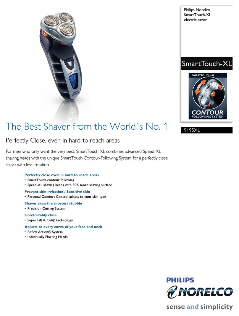 Philips Norelco SmartTouch-XL 9195XL Specifications
