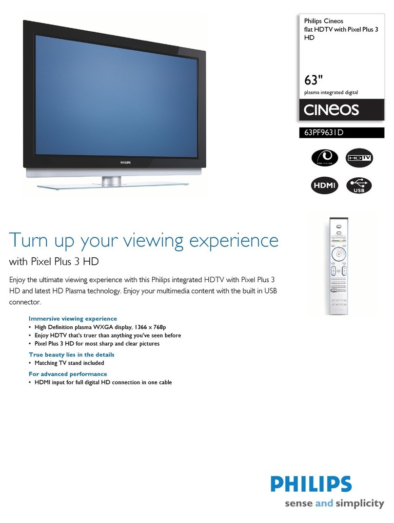 Philips Cineos 63PF9631D/37 User manual