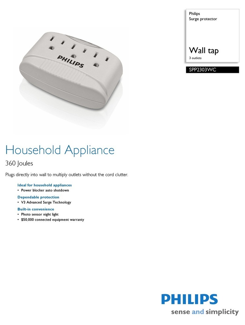 Philips Wall tap SPP2303WC User manual Philips Wall tap SPP2303WC User manual