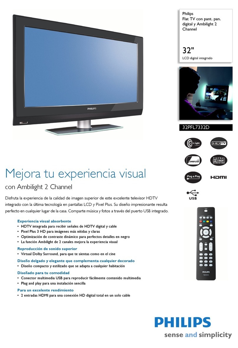 Philips 32PFL7332D User manual