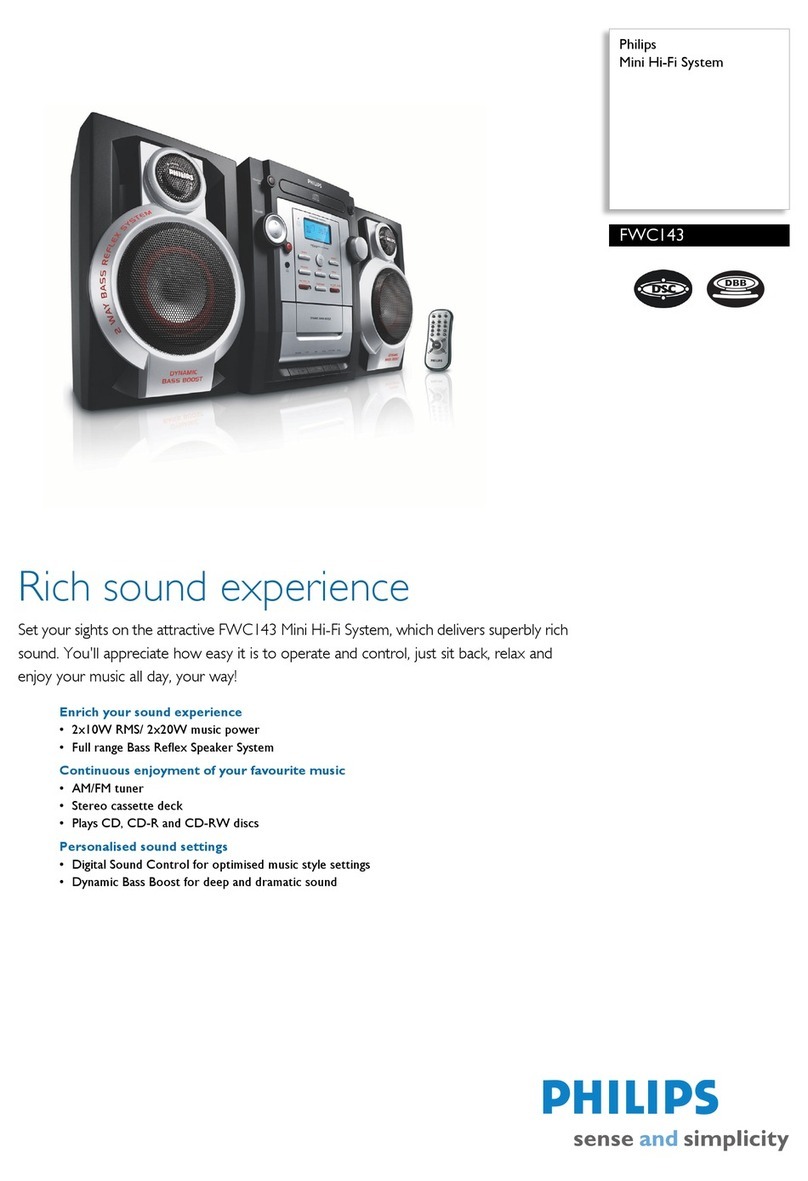 Philips FWC143 Specifications