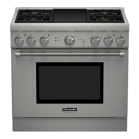 Thermador Professional Pro Harmony PRG304GH Use and care guide