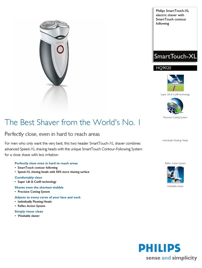 Philips SmartTouch-XL HQ9020 User manual