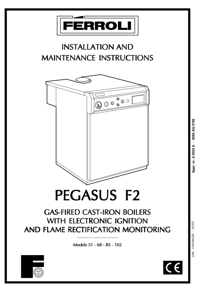 Ferroli PEGASUS F2 51 Instructions for use, installation and maintenance