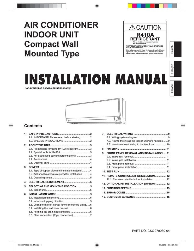 Fujitsu Compact Wall Mounted Type User manual