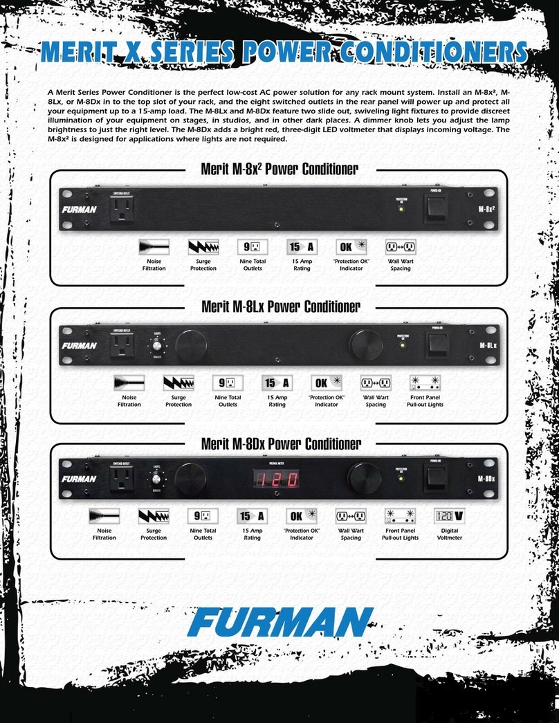 Furman Merit M-8x2 User manual