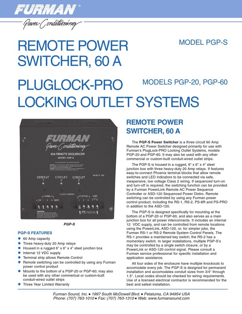 Furman PGP-S Specifications