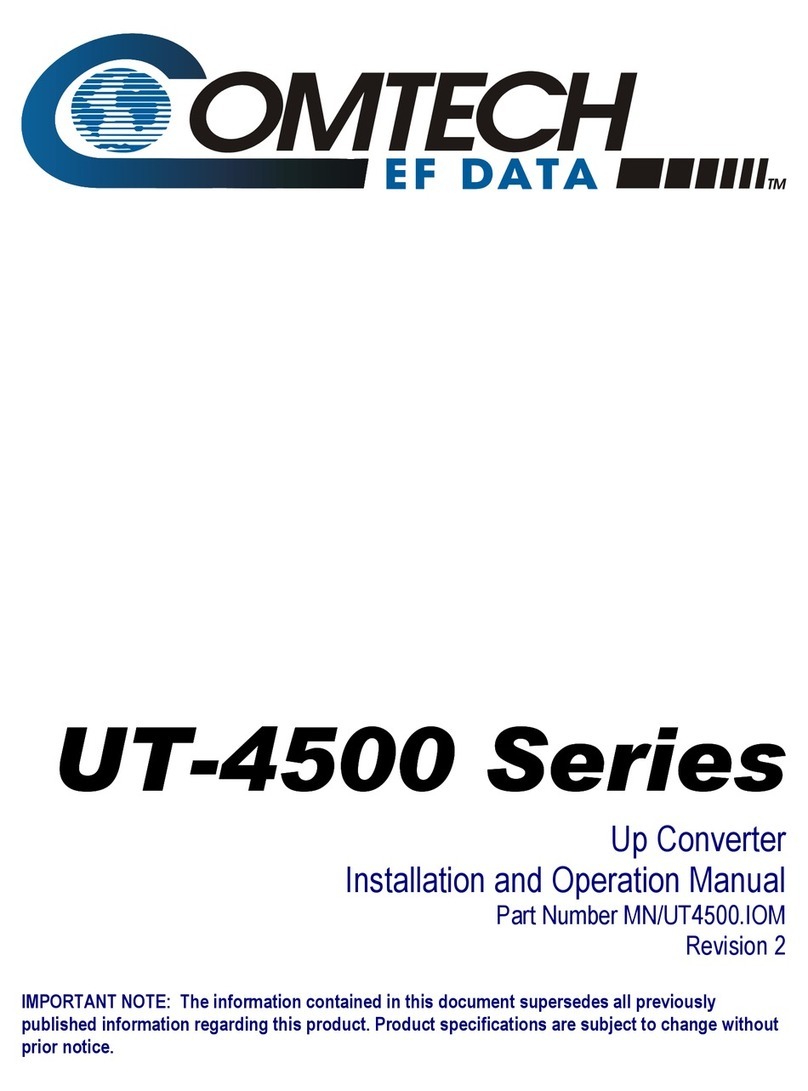 Comtech EF Data UT-4505 User manual