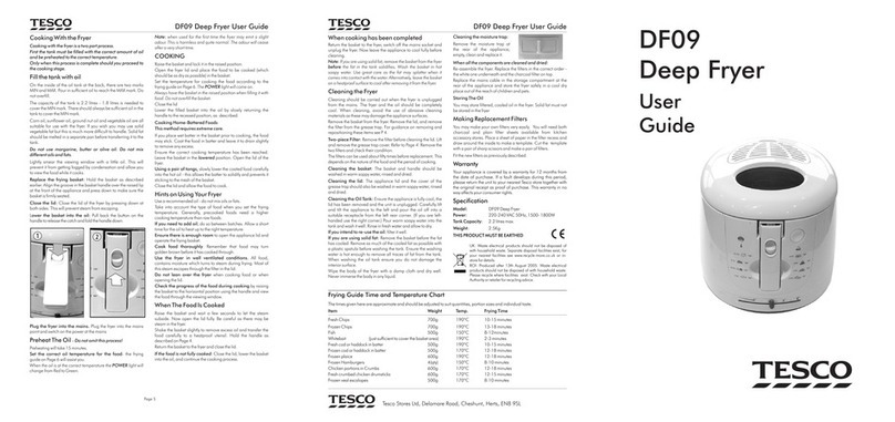 Tesco DF09 User manual