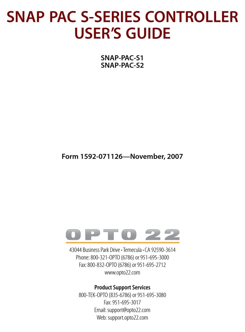 OPTO 22 SNAP-PAC-S1 user guide