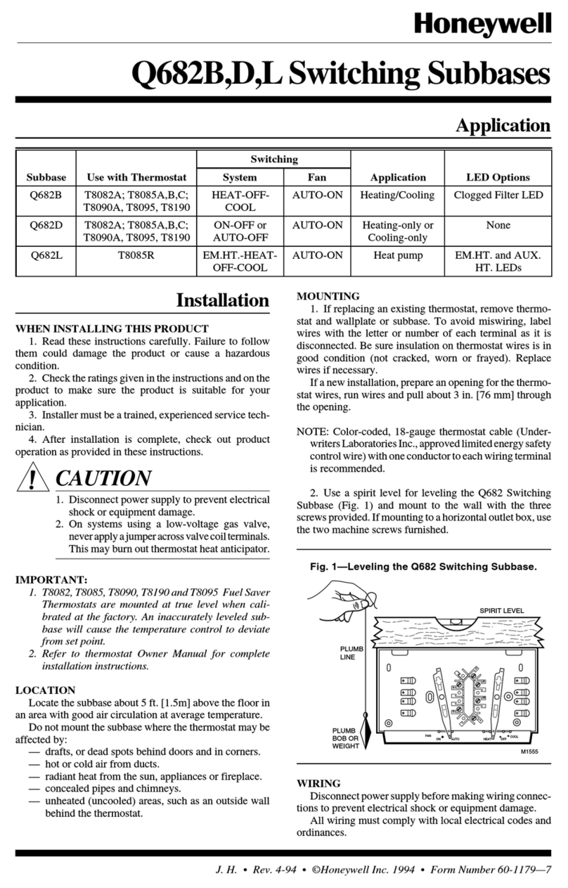 Honeywell Q682B User guide