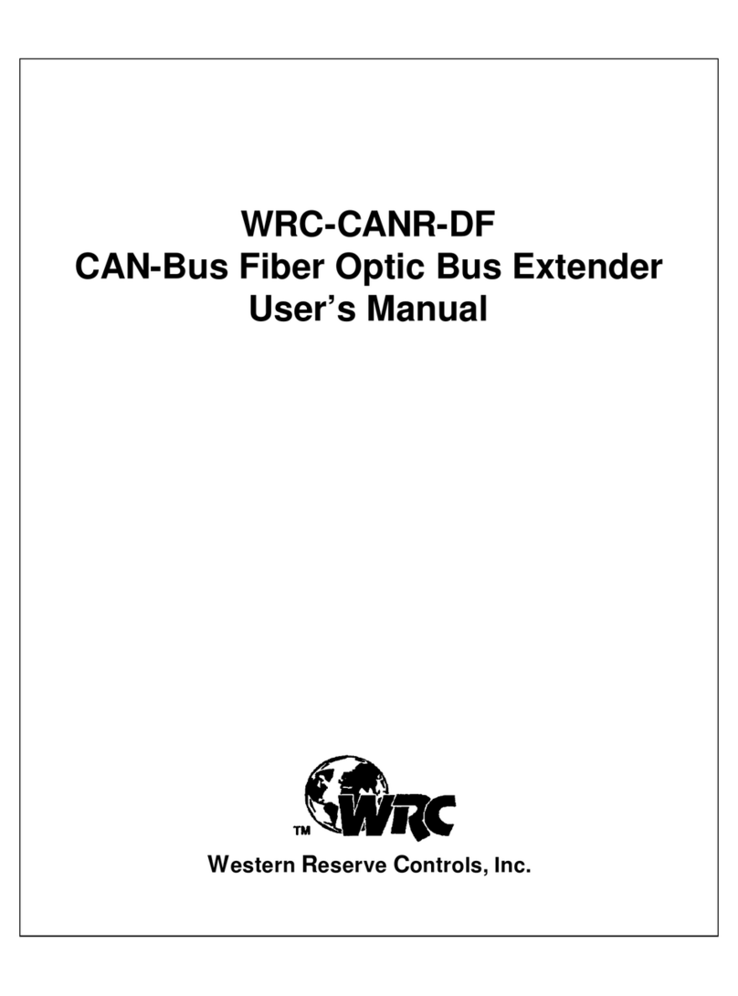Western Reserve Controls WRC-CANR-DF user manual Western Reserve Controls WRC-CANR-DF user manual