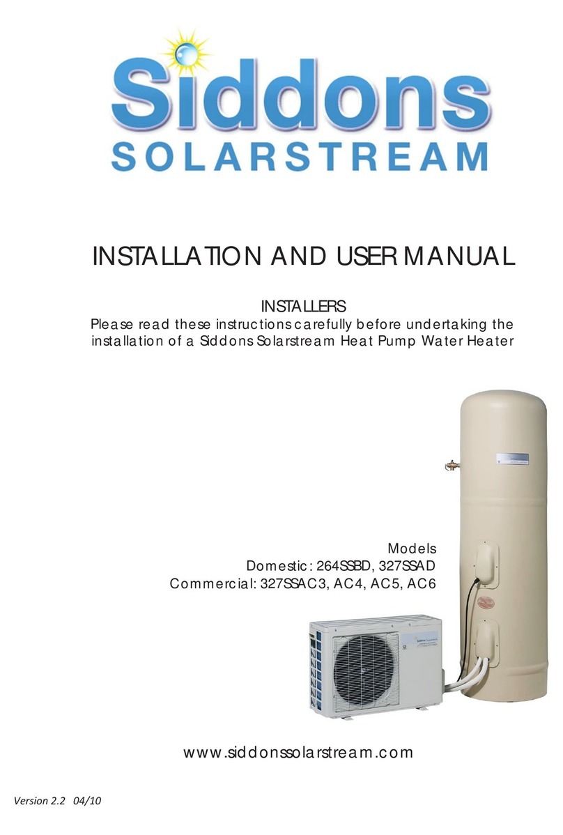 Siddons Solarstream 264SSBD Installation and user manual