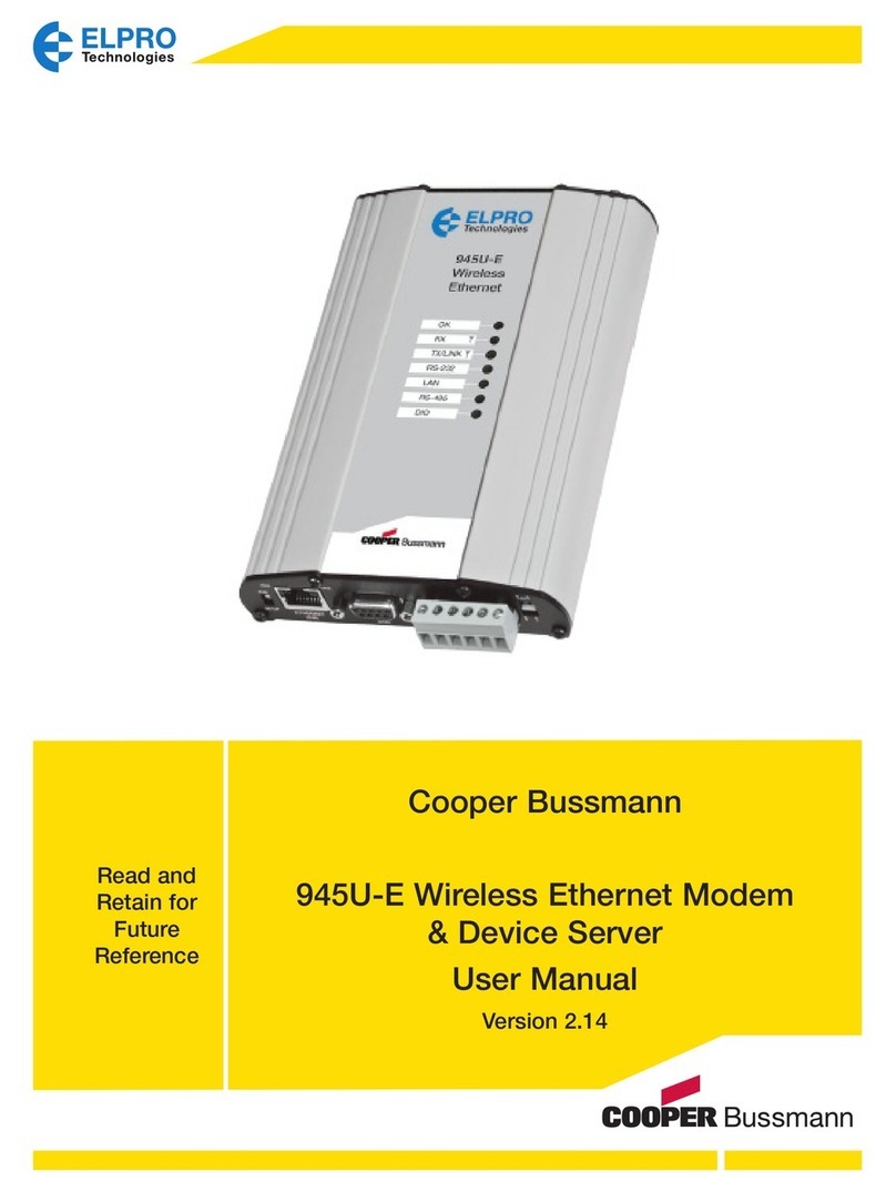Cooper Bussmann 945U-E user manual