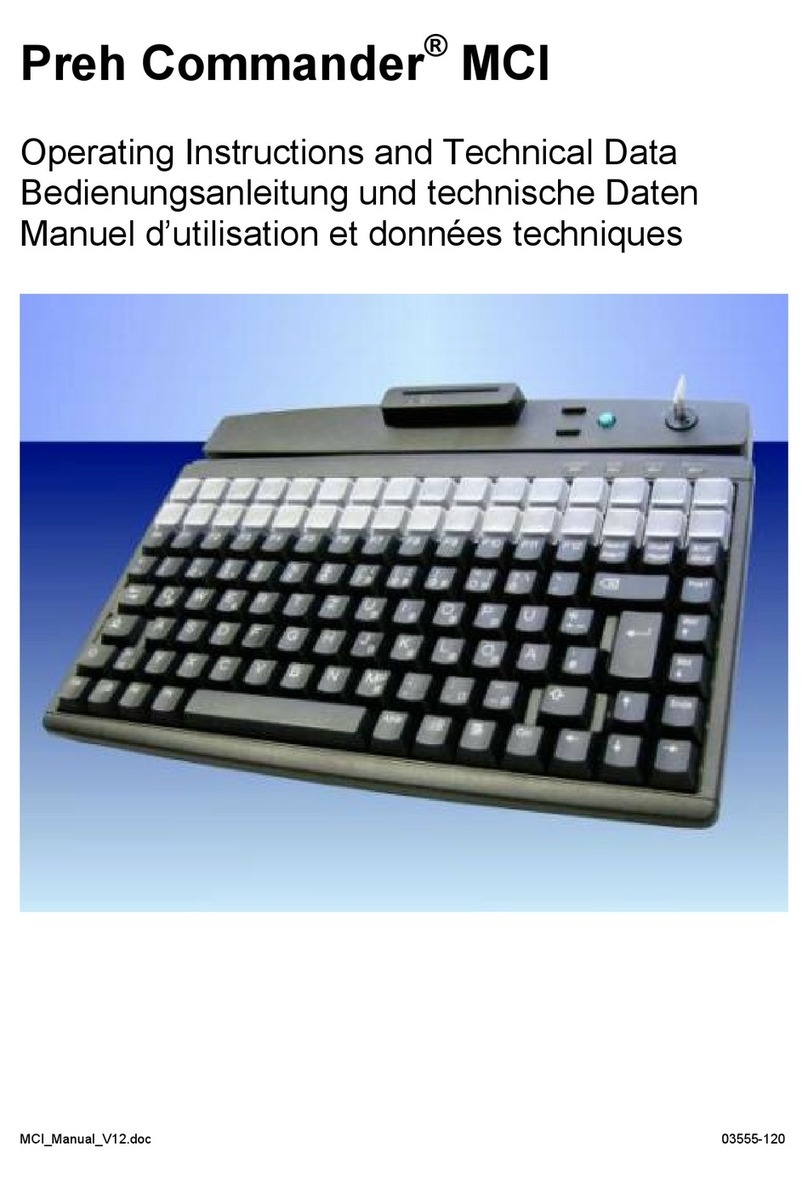 Preh Screen Commander operating instructions