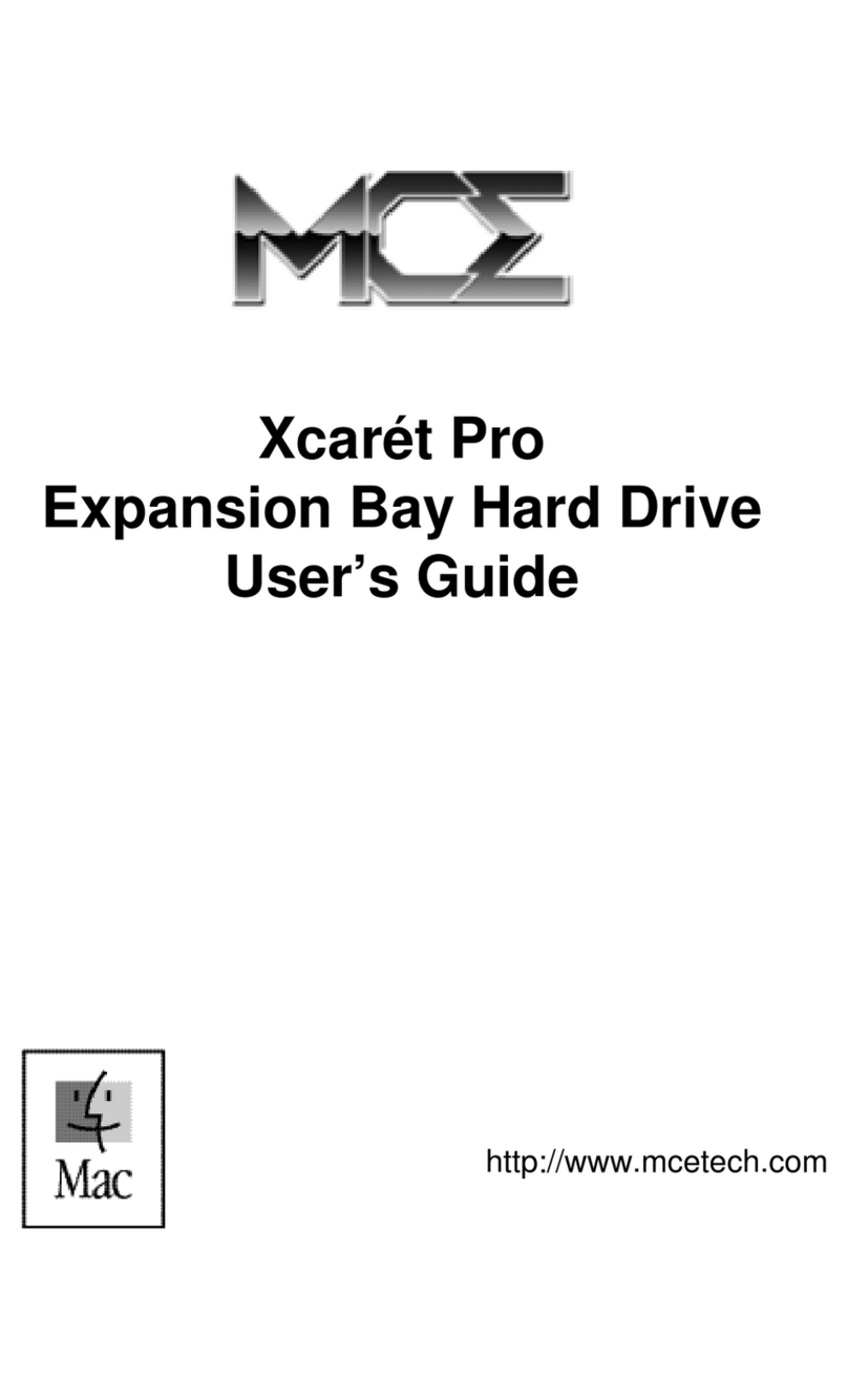 MCE Technologies Xcaret Pro User manual
