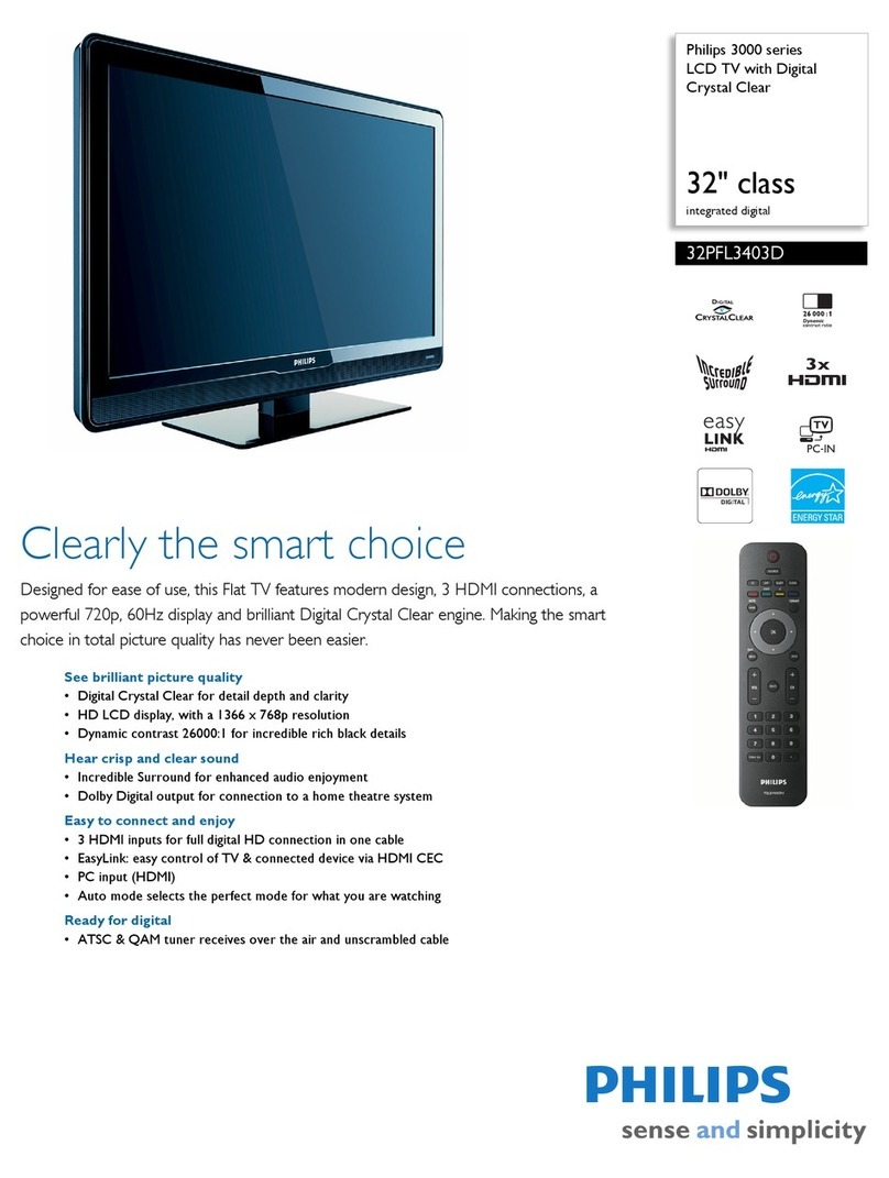 Philips 32PFL3403D User manual