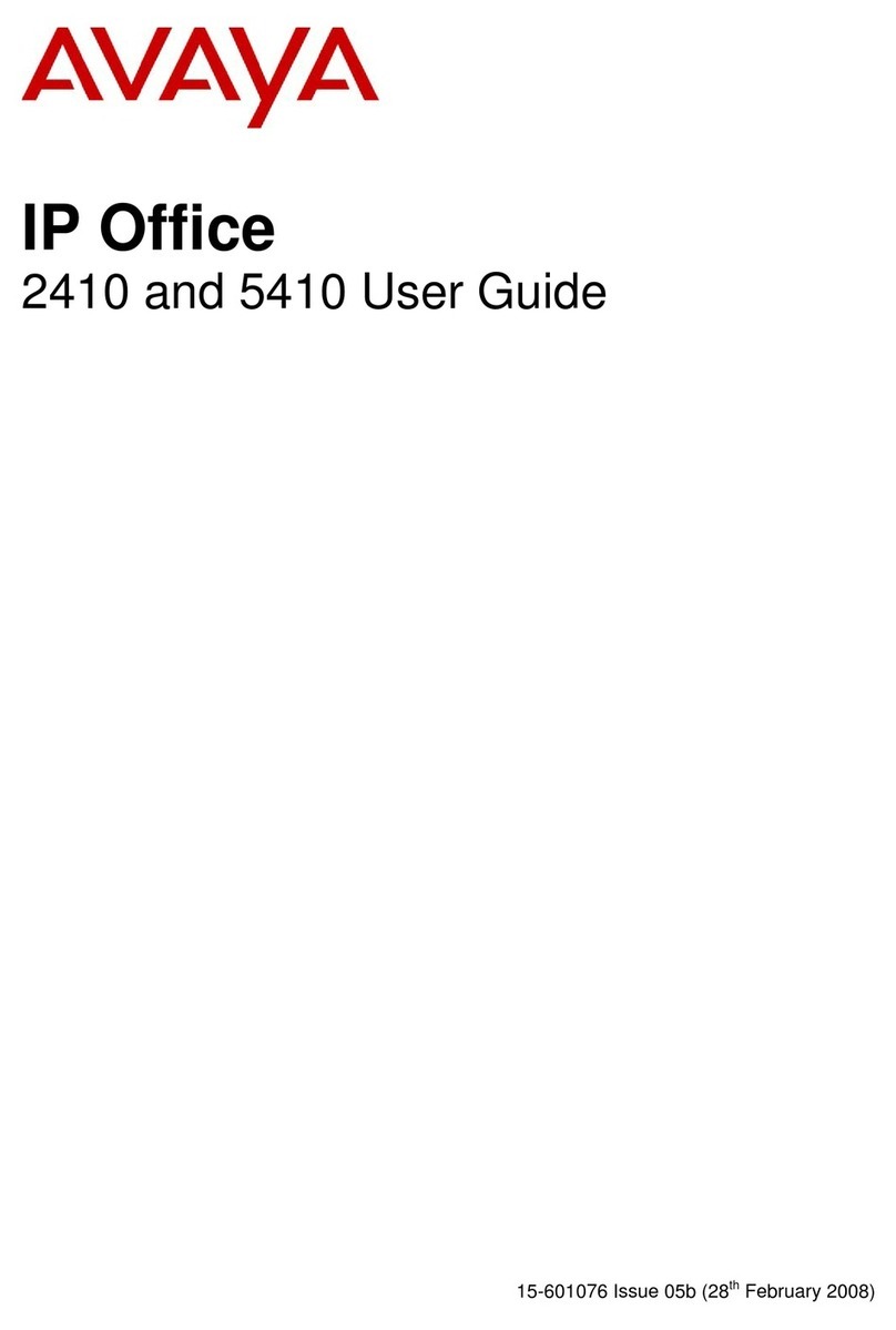 Avaya IP OFFICE 2410 User manual