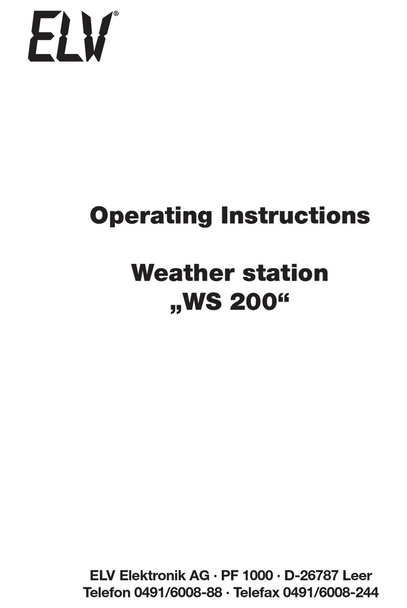 elv WS 200 operating instructions