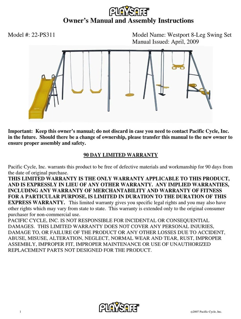 PlaySafe 22-PS311 Owner's manual and assembly instructions