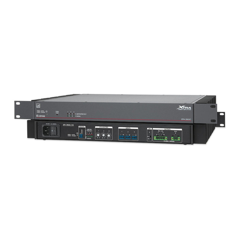 Extron electronics XTRA FULL RACK XPA 2002 User manual