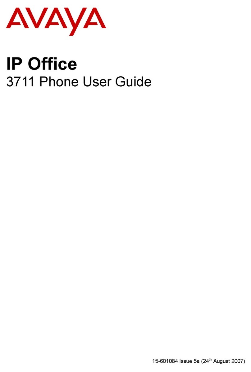 Avaya 3711 User manual
