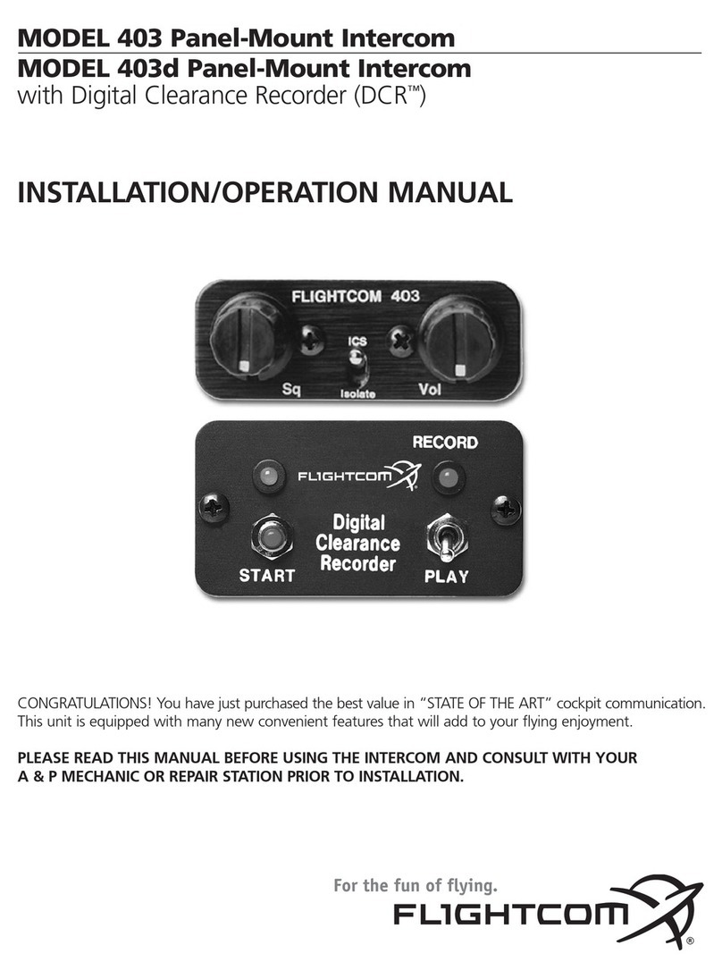 Flightcom 403 User manual