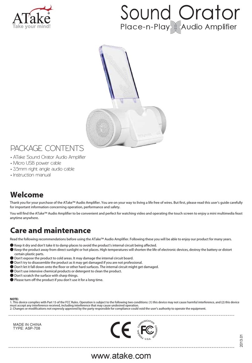 ATake Sound Orator operating instructions