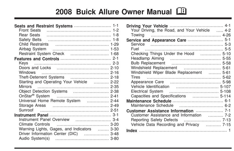 Buick 2008 Allure User manual