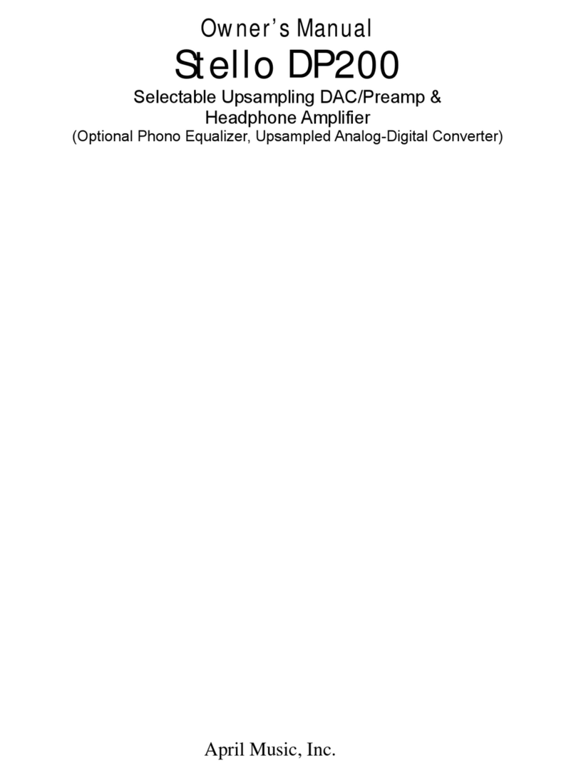 April Music Stello DP200 owner's manual