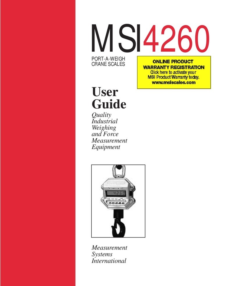 MSI Port-A-Weigh MSI-4260 user guide