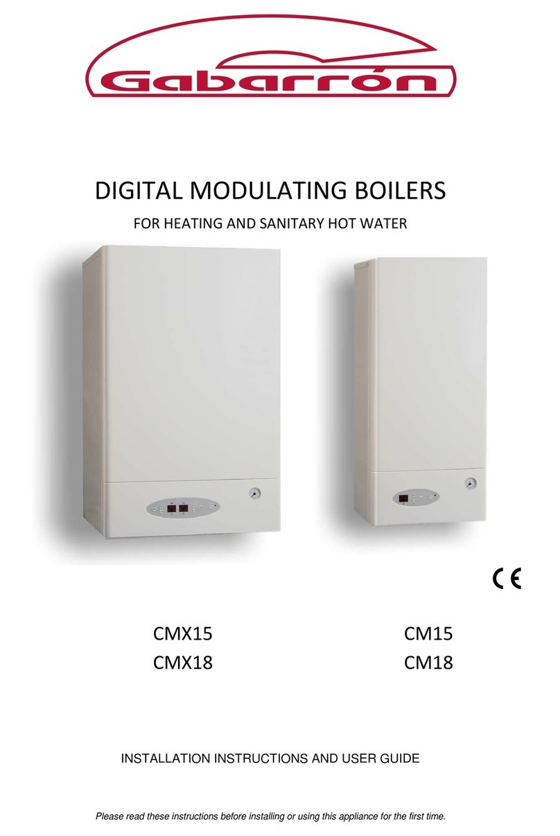 Gabarron CMX15 Installation instructions and user guide