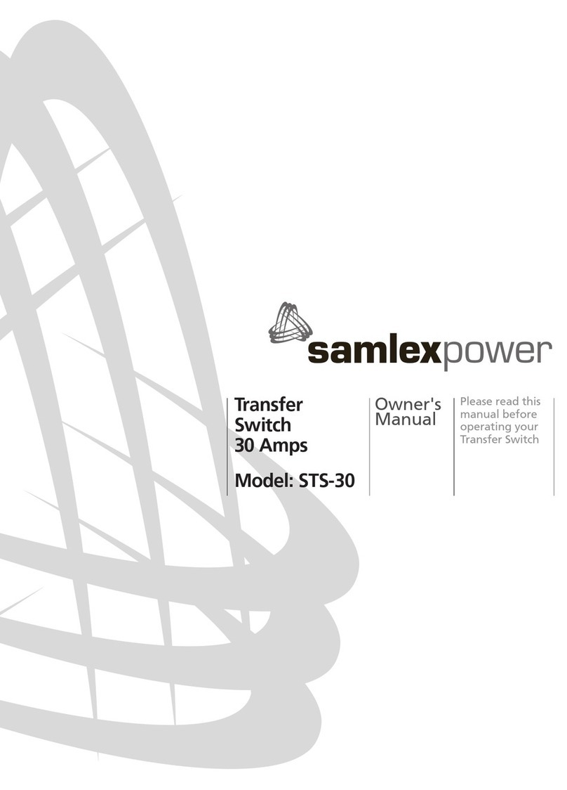 Samlexpower STS-30 owner's manual