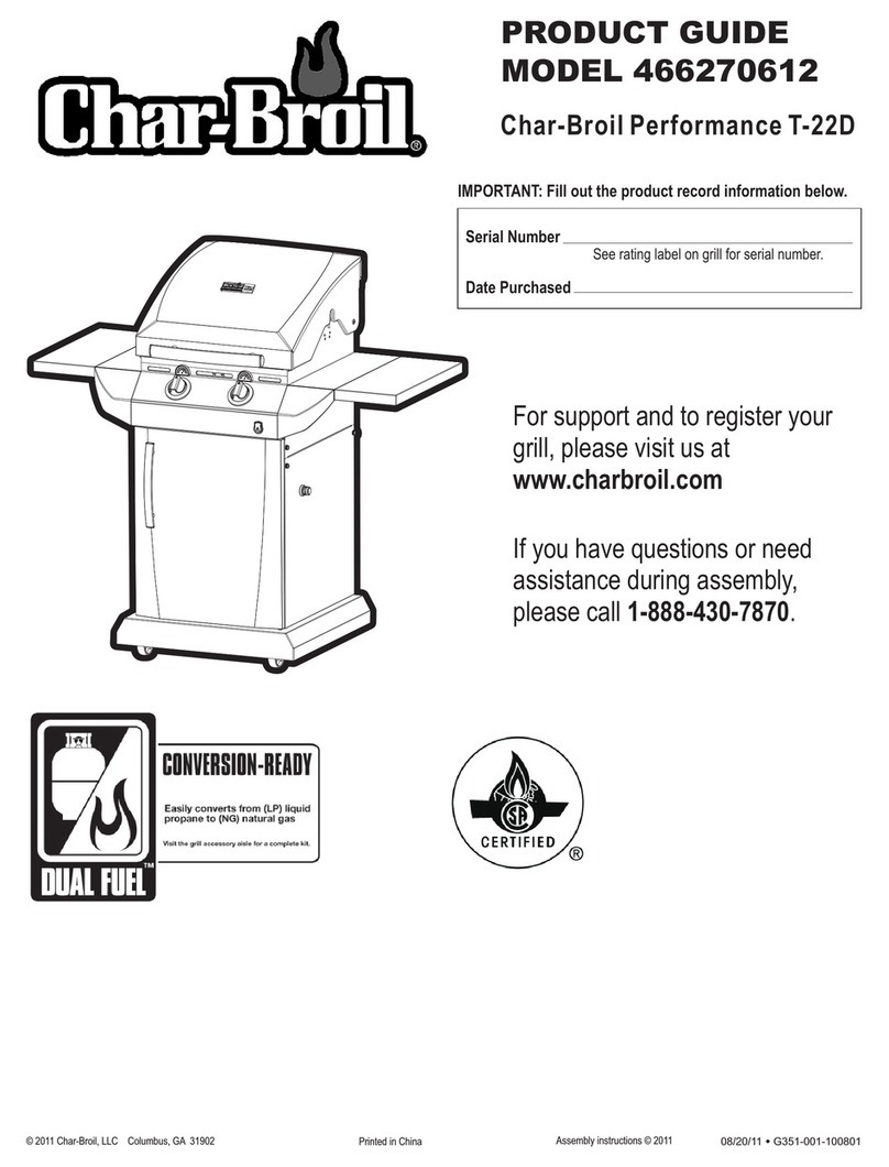 Char-Broil T-22D 466270612 User manual