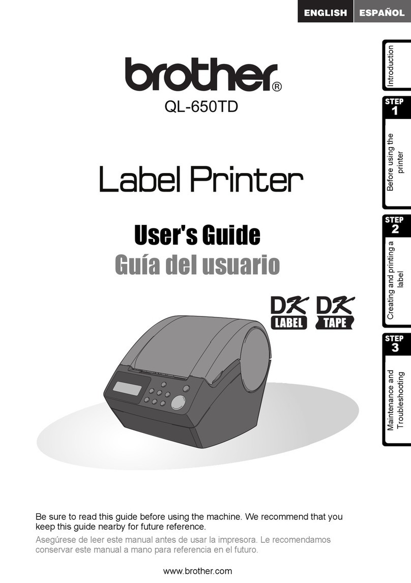 Brother QL 650TD - P-Touch B/W Direct Thermal... user guide