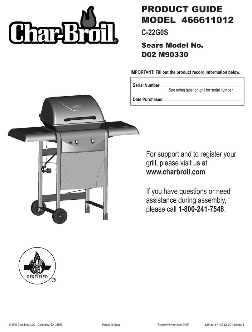 Char-Broil 466611012 C-22G0S Product guide