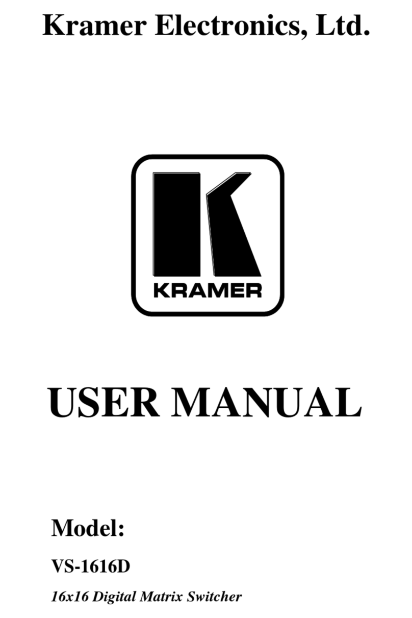 Kramer VS-1616D User manual