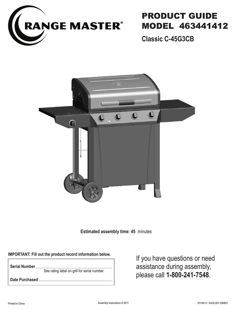 Range Master Classic C-45G3CB 463441412 User manual Range Master Classic C-45G3CB 463441412 User manual