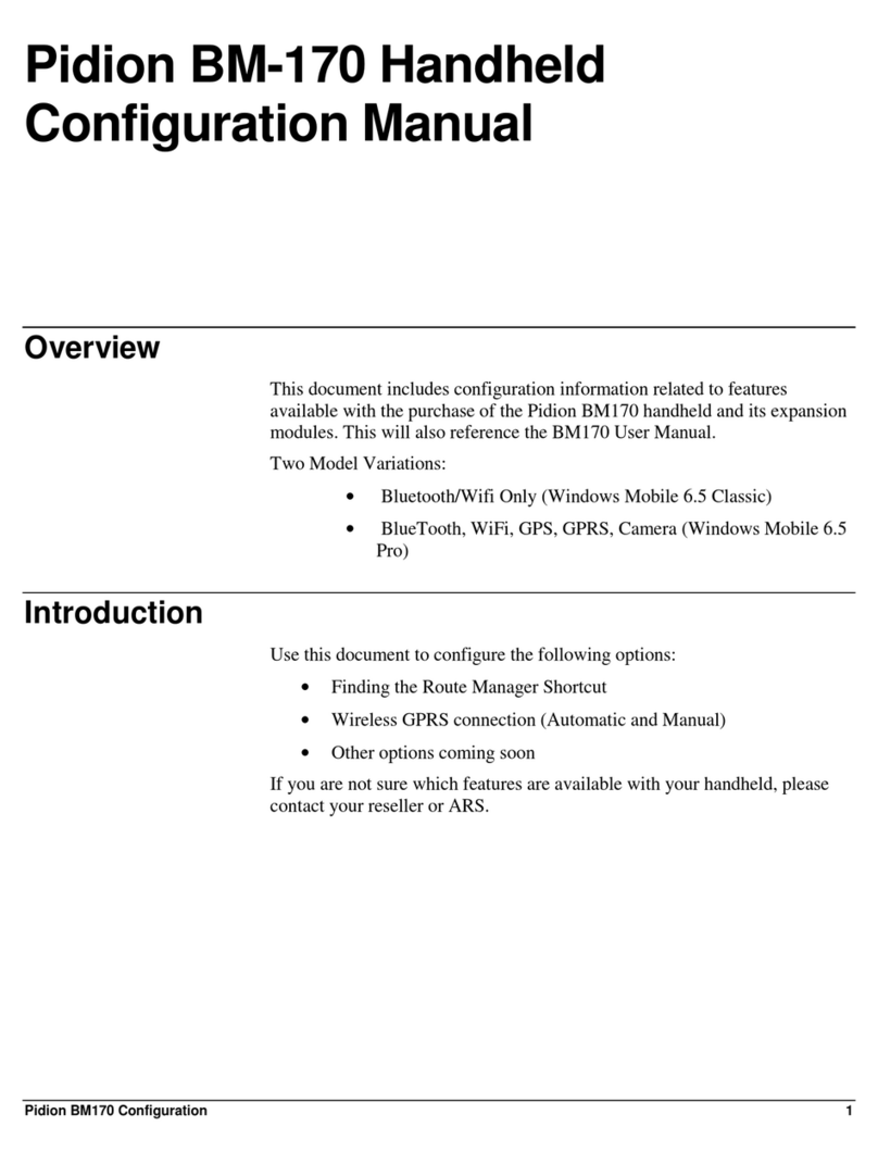 Pidion BM-170 Instruction sheet