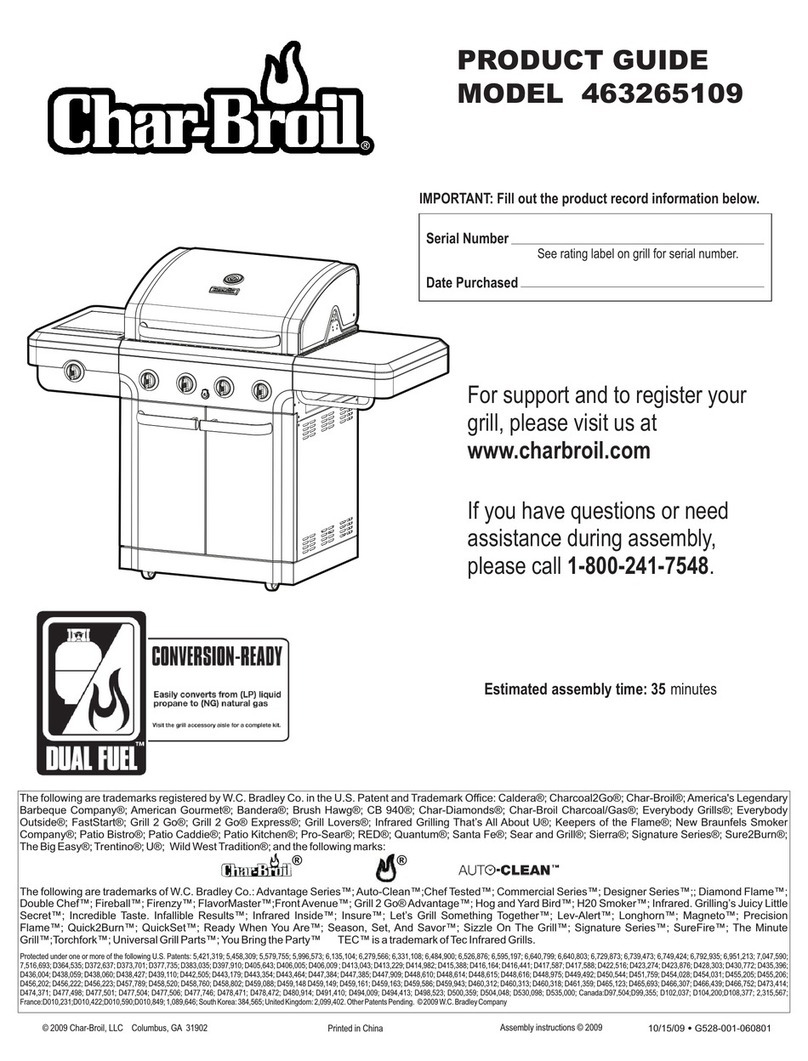 Char-Broil 463265109 Product guide