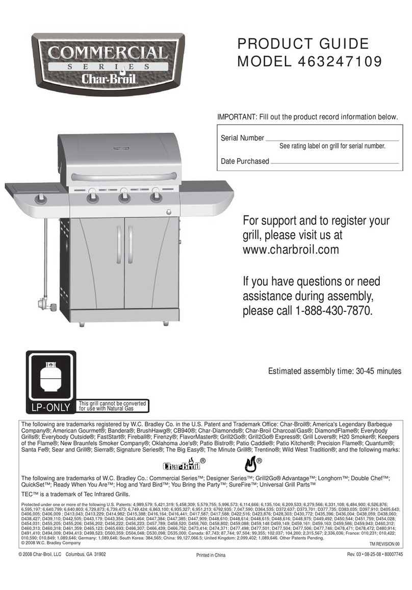 Char-Broil 463247109 Product guide