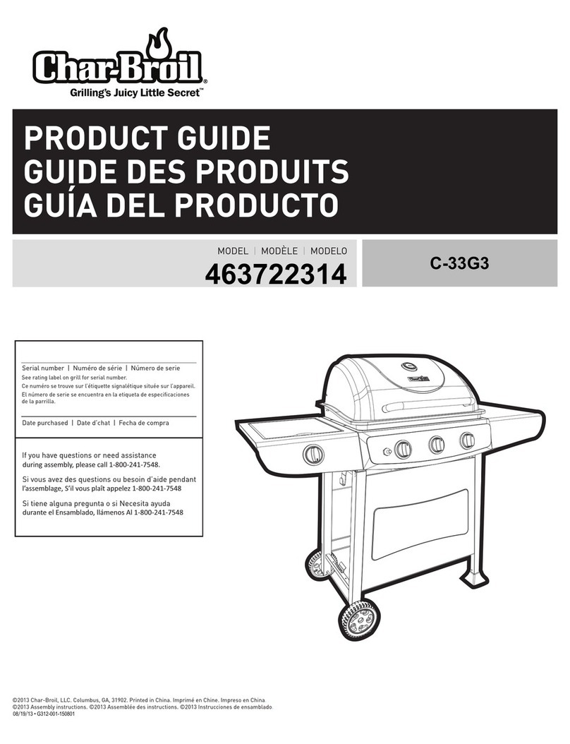 Char-Broil C-33G3 463722314 Product guide