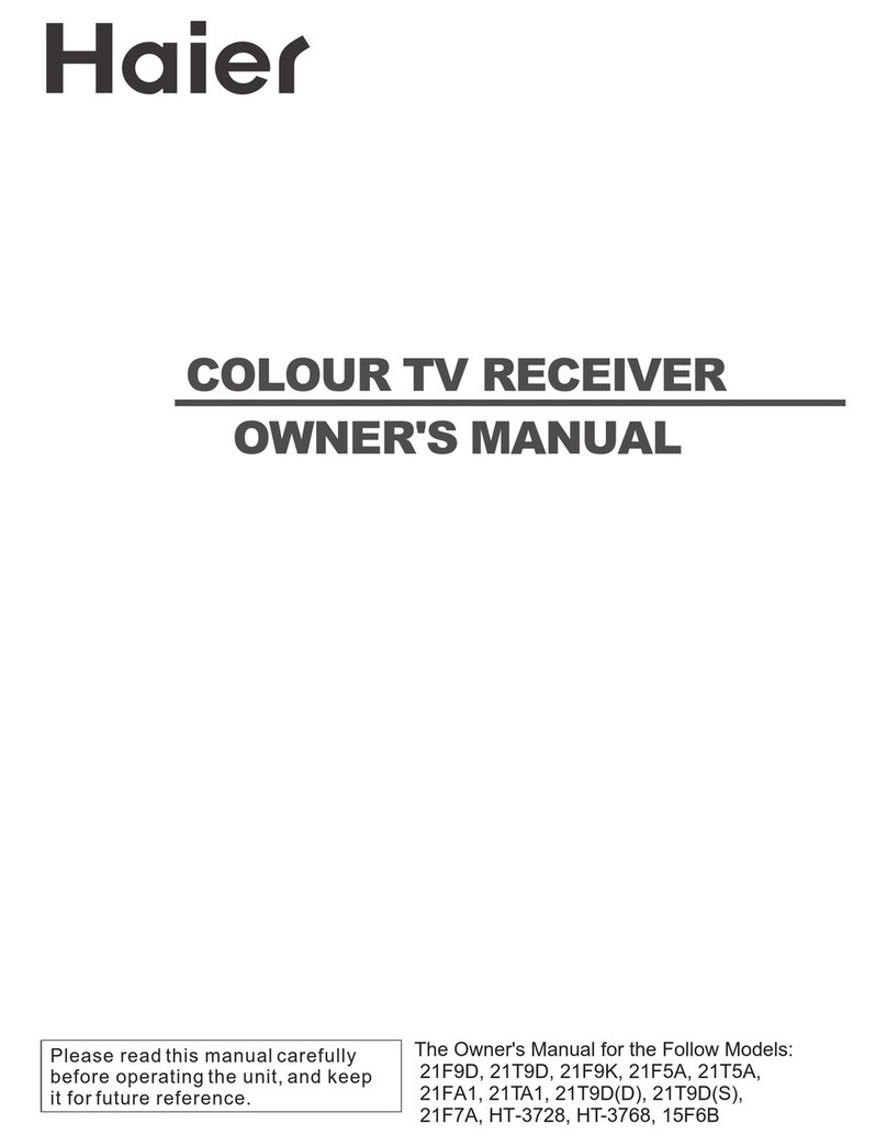 Haier 21F9D User manual Haier 21F9D User manual