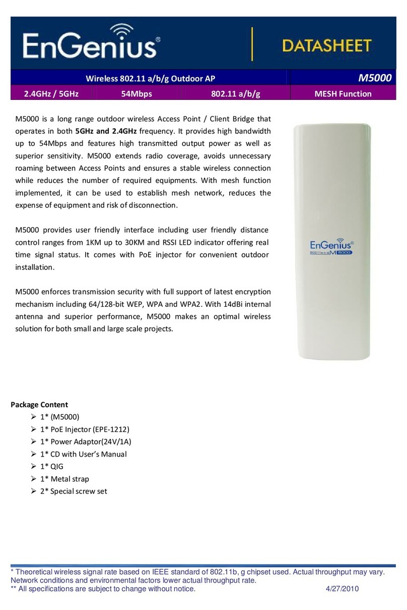 EnGenius M5000 User manual EnGenius M5000 User manual